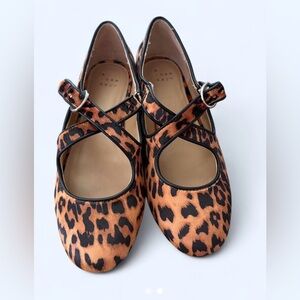 A New Day Animal Print Mary Jane Flats